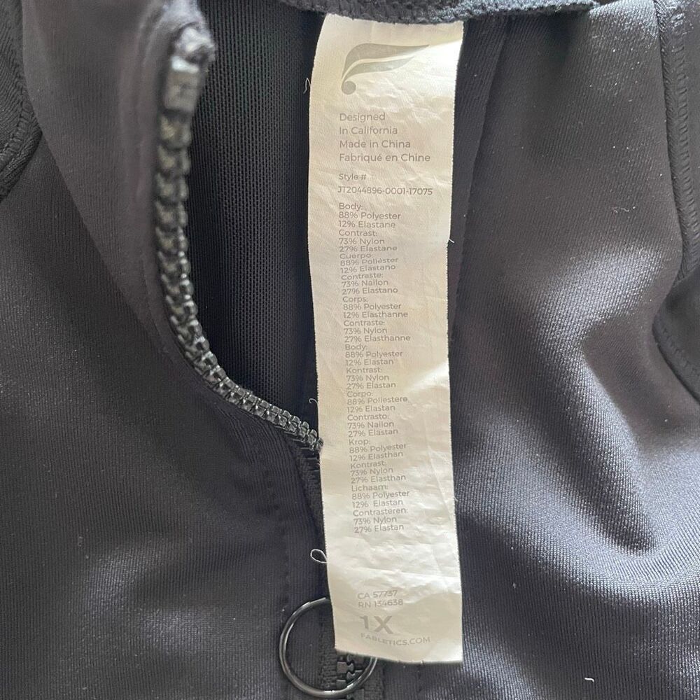 Fabletics Trinity Performance Black Jacket Women’… - image 6